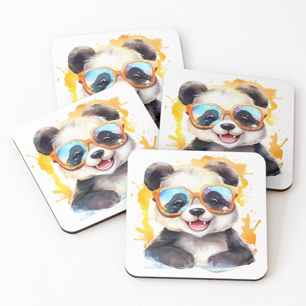 Item preview, Happy Cute Panda with Sunglass designed and sold by PandaPlanner.