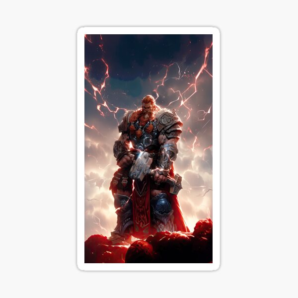 Thor Norse God of Thunder Poster for Sale by EddiesThreads