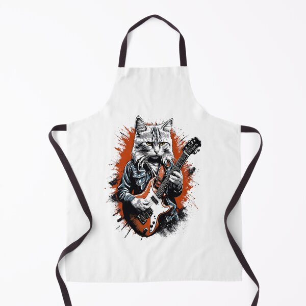 Item preview, Cat Guitar, Drawing, orange, rock designed and sold by Chemikal1993.