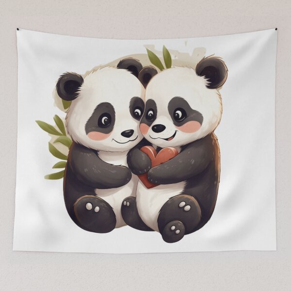 Item preview, Panda in Love designed and sold by PandaPlanner.
