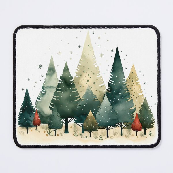 Item preview,  simple Christmas trees art illustration  designed and sold by Inktown.