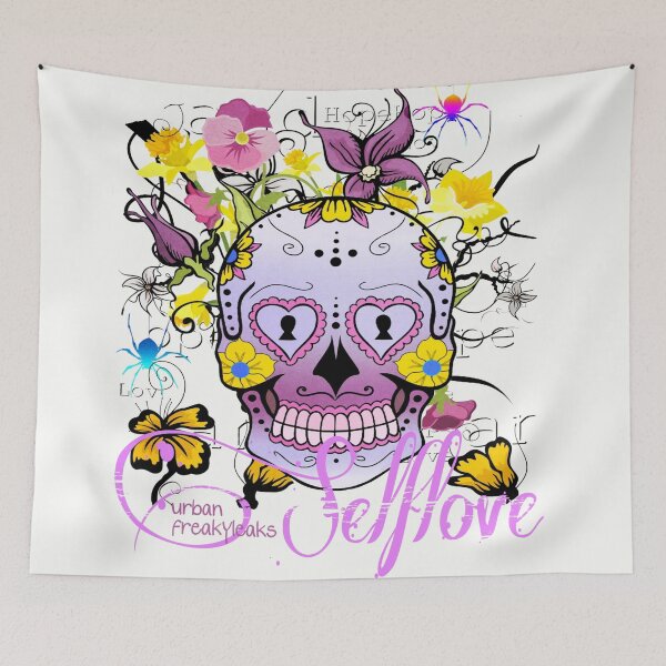 Item preview, PINK SKULL WITH SPIDERS designed and sold by inarausch2023.