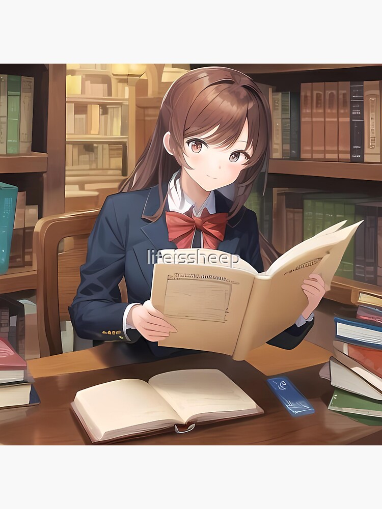library, books, anime | 1200x969 Wallpaper - wallhaven.cc