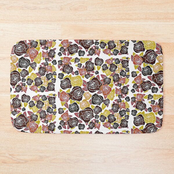 Item preview, retro roses on a white background designed and sold by FlowerandDesing.