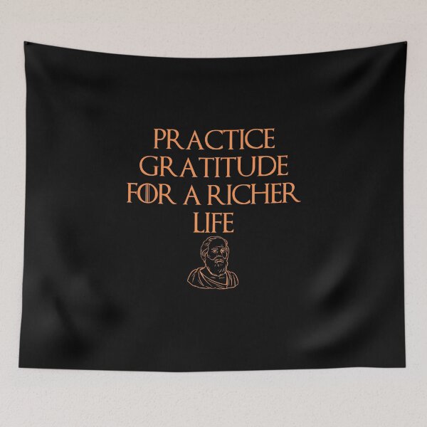 Item preview, Practice Gratitude Quote Design designed and sold by OurPhilosophy.