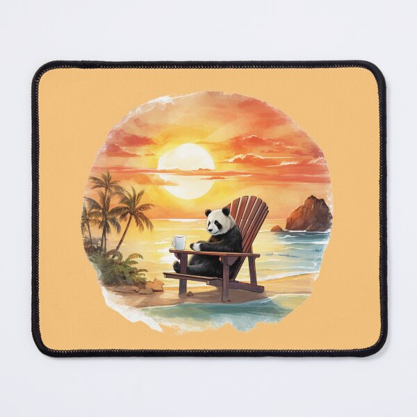 Item preview, Panda chill out in sunset designed and sold by PandaPlanner.
