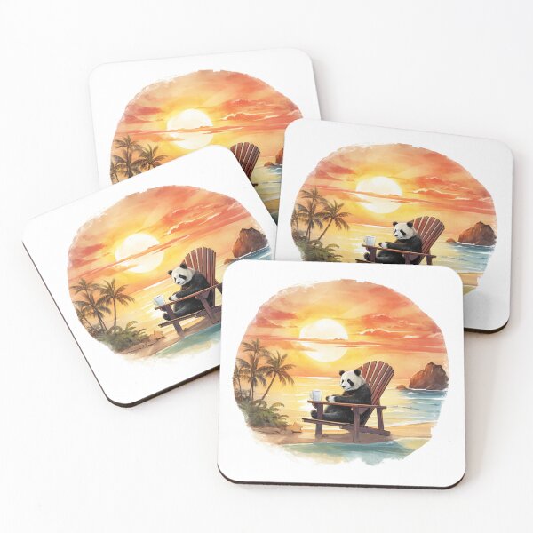 Item preview, Panda chill out in sunset designed and sold by PandaPlanner.