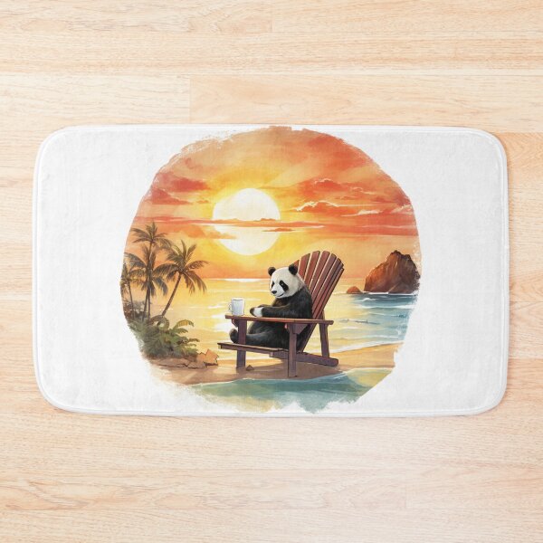Item preview, Panda chill out in sunset designed and sold by PandaPlanner.