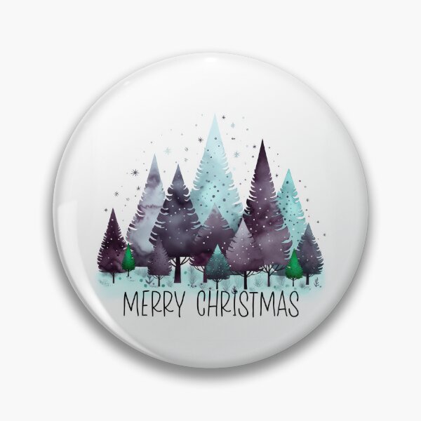 Artikelvorschau, Frohe Weihnachten einfache Weihnachtsbäume Kunstillustration blau lila entworfen und verkauft von Inktown.