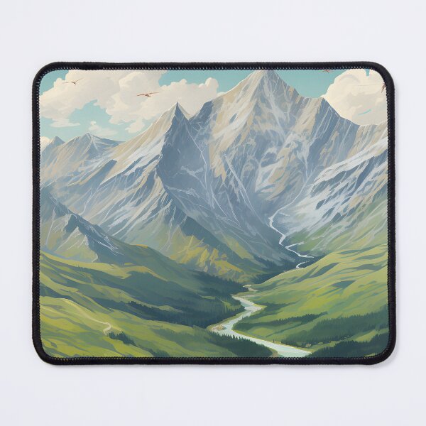 Item preview, Travel poster - Herd at the foot of the mountain designed and sold by travelposter-ai.