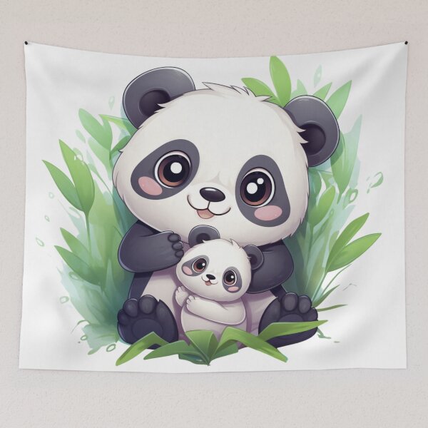 Item preview, Cute Panda with Kid designed and sold by PandaPlanner.