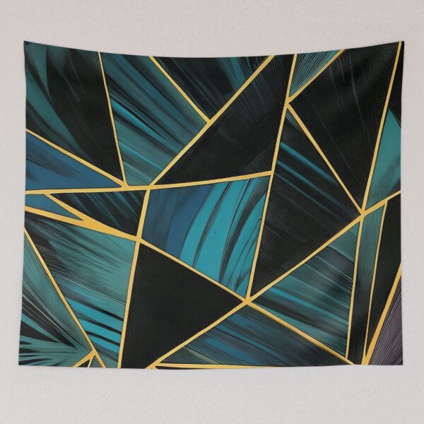 Item preview, Dark Blue Marble Texture Metal Border Geometric Pattern designed and sold by asbno19.