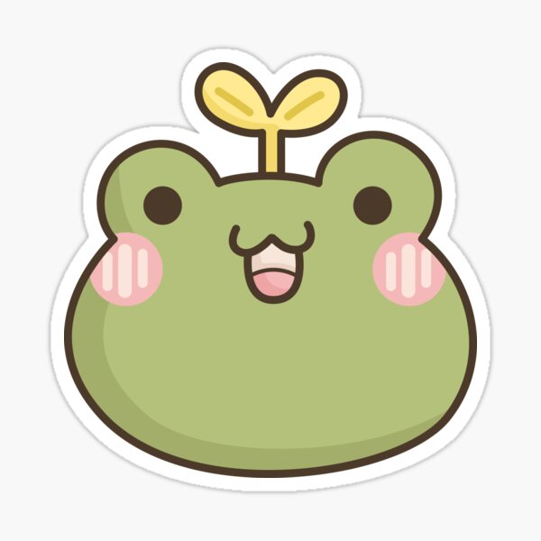 Cute Frog Head Sticker