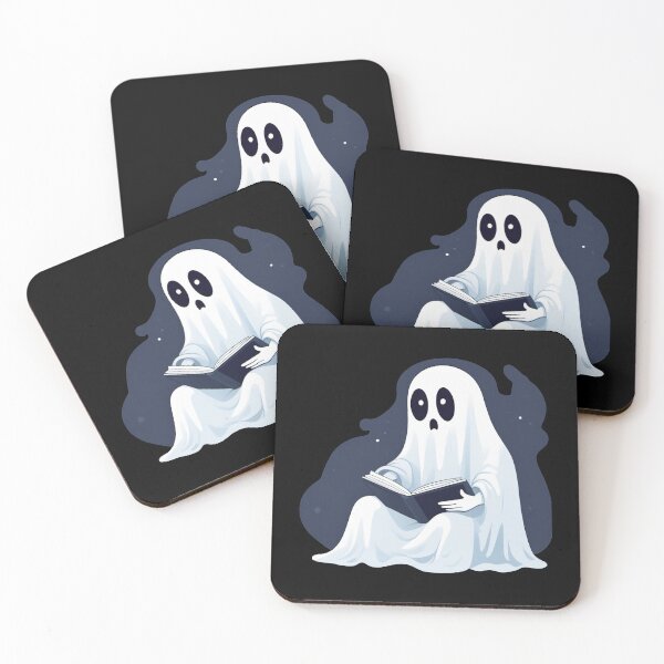 Item preview, Spooky Halloween Bookworm ghost designed and sold by Ridaelb.