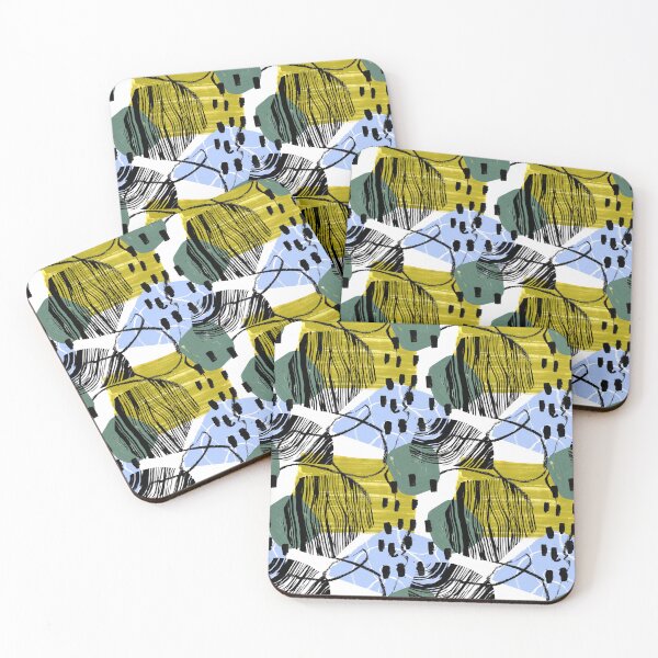 Item preview, Abstract // Yellow, Black & Green designed and sold by LaraElsieDesign.