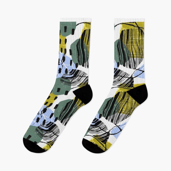 Item preview, Abstract // Yellow, Black & Green designed and sold by LaraElsieDesign.