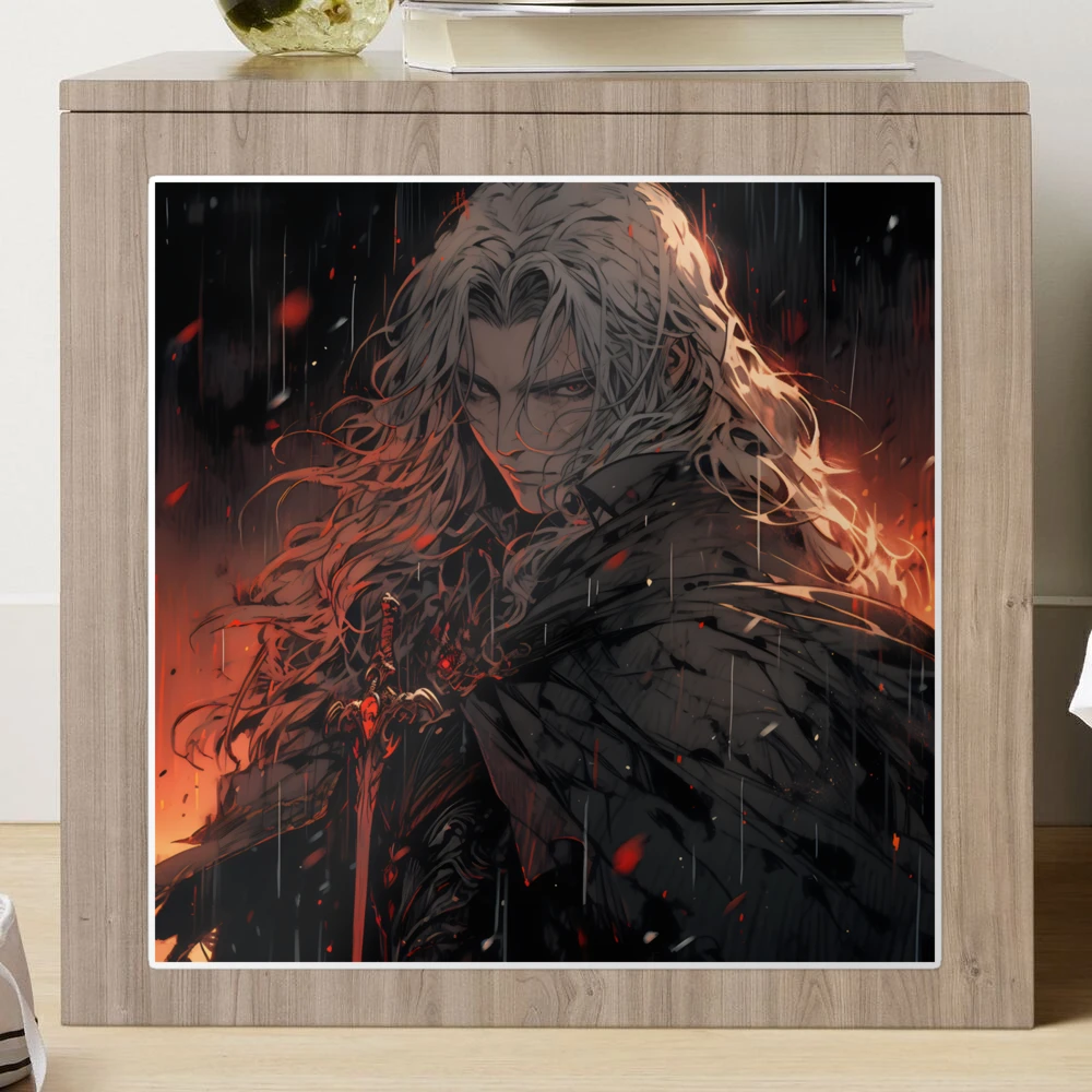 Hunters of the Dark: Explore the Supernatural World with Vampire Hunter D.  Illustrations: Bloodlust Sticker by InsaneLEDP