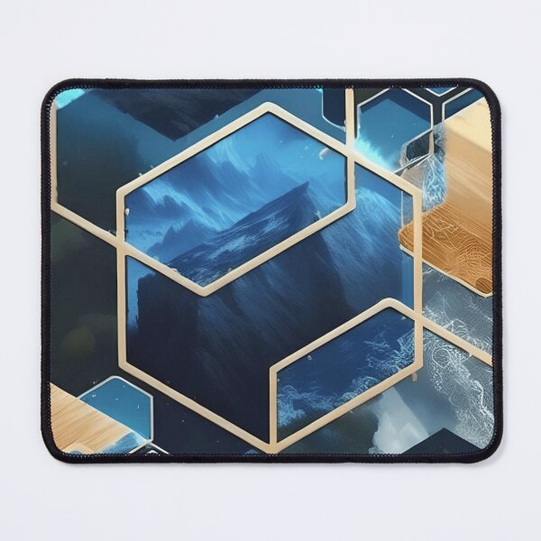 Item preview, Blue Gold Geo Luxe designed and sold by asbno19.