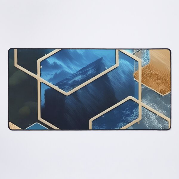 Item preview, Blue Gold Geo Luxe designed and sold by asbno19.