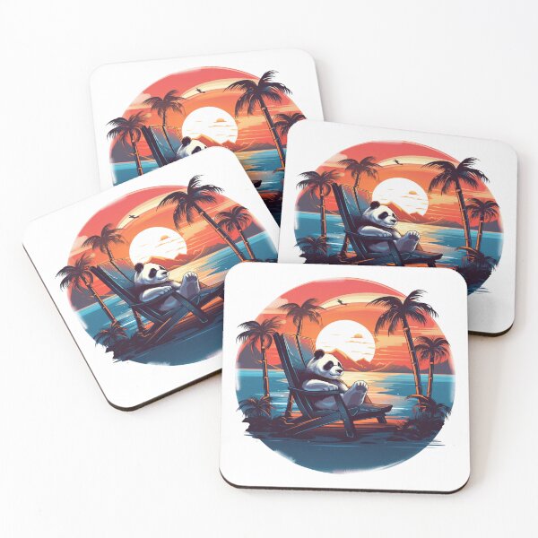 Item preview, Panda chill out in sunset V2 designed and sold by PandaPlanner.