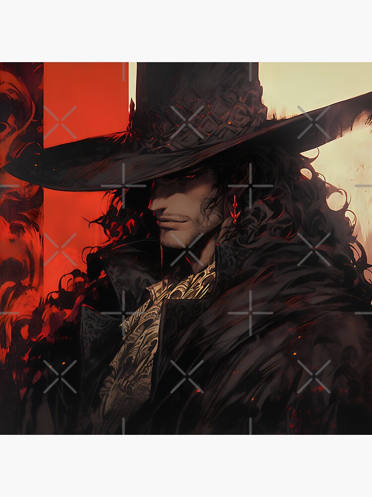 Hunters of the Dark: Explore the Supernatural World with Vampire Hunter D.  Illustrations: Bloodlust Sticker by InsaneLEDP