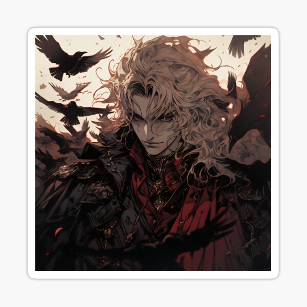 Hunters of the Dark: Explore the Supernatural World with Vampire Hunter D.  Illustrations: Bloodlust Sticker by InsaneLEDP