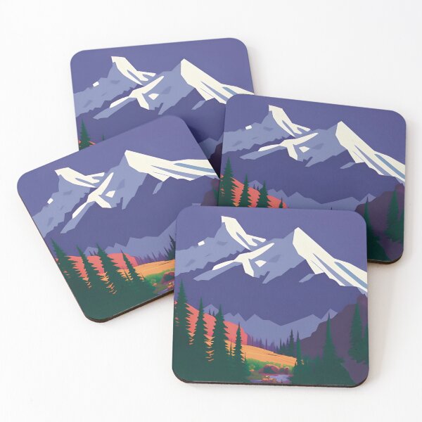 Item preview, Purple Snowcapped Mountains designed and sold by SapphireCompass.