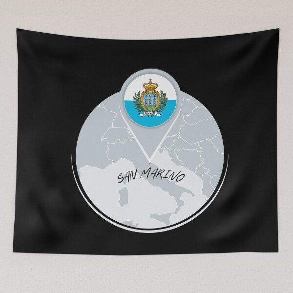 Item preview, San Marino Emblem designed and sold by Print4Shirt4You.