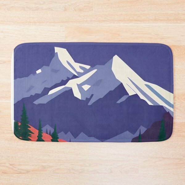 Item preview, Purple Snowcapped Mountains designed and sold by SapphireCompass.