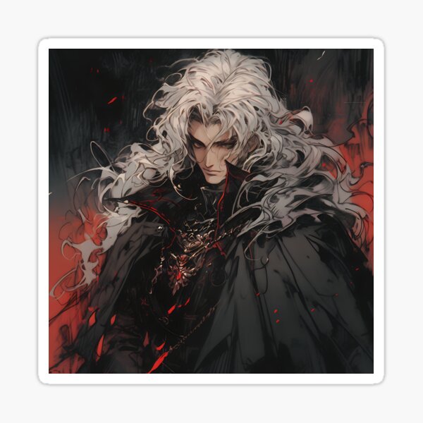 Hunters of the Dark: Explore the Supernatural World with Vampire Hunter D.  Illustrations: Bloodlust Sticker by InsaneLEDP