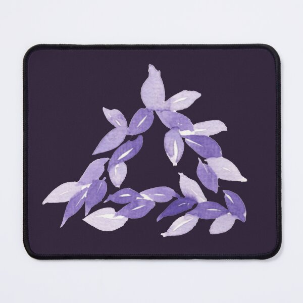 Item preview, Purple Watercolor Triangle Leaves | Botanical Harmony designed and sold by Kere123.