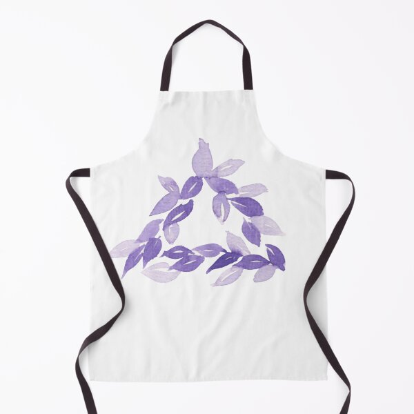 Item preview, Purple Watercolor Triangle Leaves | Botanical Harmony designed and sold by Kere123.
