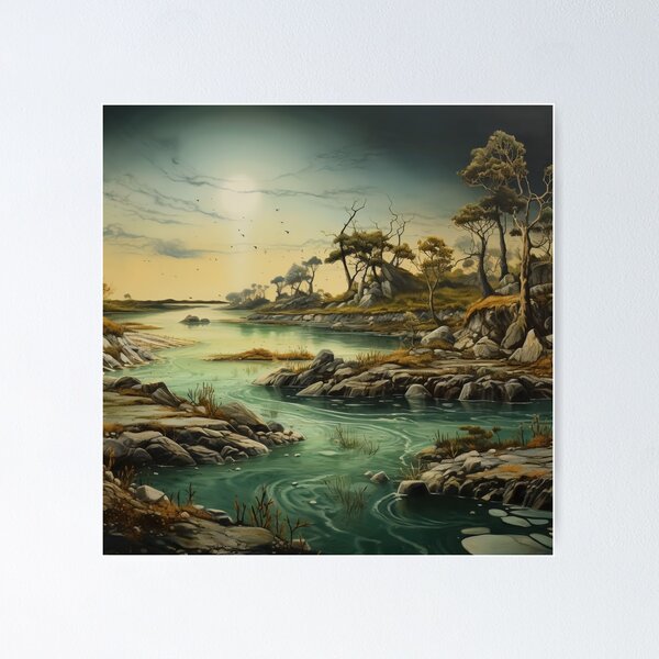 Item preview, The river zigzags along the land designed and sold by EternityLoves.