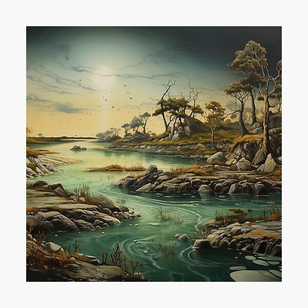 Item preview, The river zigzags along the land designed and sold by EternityLoves.