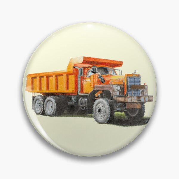 Item preview, Orange Dump Truck (light yellow) designed and sold by SandraWarmerdam.