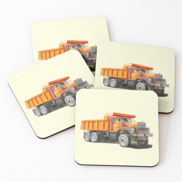 Item preview, Orange Dump Truck (light yellow) designed and sold by SandraWarmerdam.