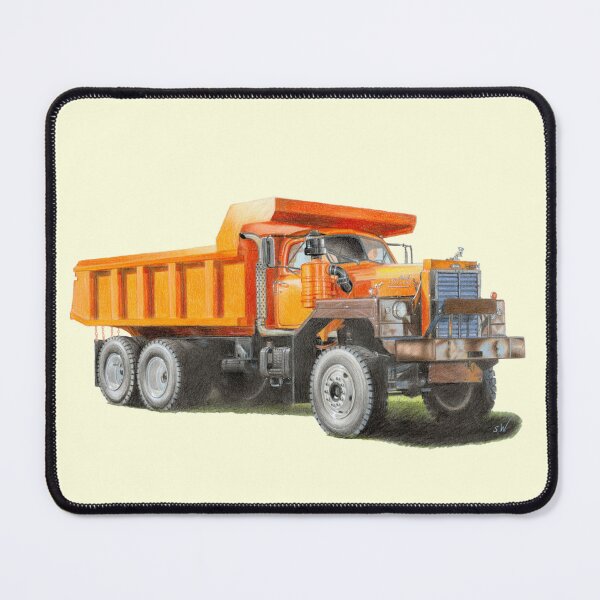 Item preview, Orange Dump Truck (light yellow) designed and sold by SandraWarmerdam.
