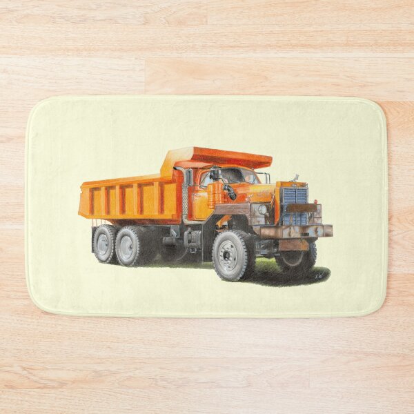 Item preview, Orange Dump Truck (light yellow) designed and sold by SandraWarmerdam.