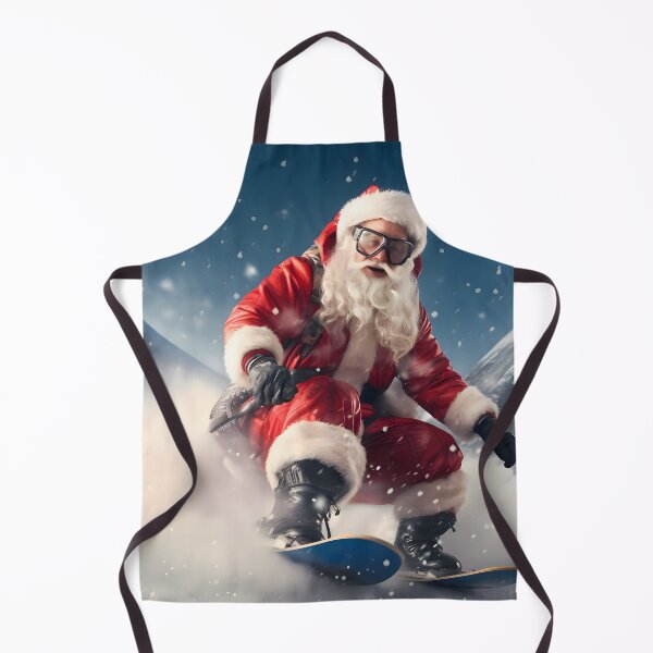 Item preview, Santa Claus Skiing Down a Mountain designed and sold by Only-4u.