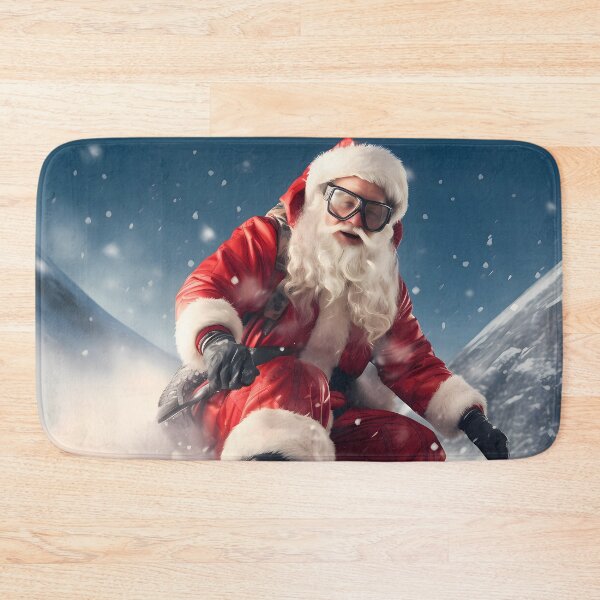 Item preview, Santa Claus Skiing Down a Mountain designed and sold by Only-4u.