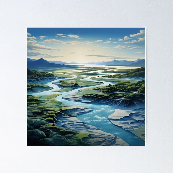 Item preview, The scenery of river complexity  designed and sold by EternityLoves.