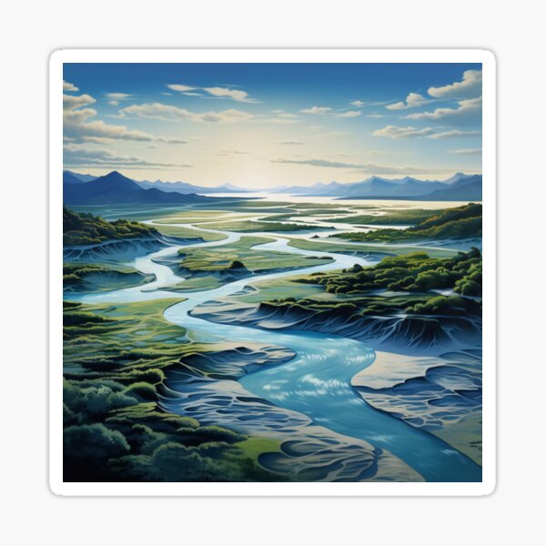 Item preview, The scenery of river complexity  designed and sold by EternityLoves.