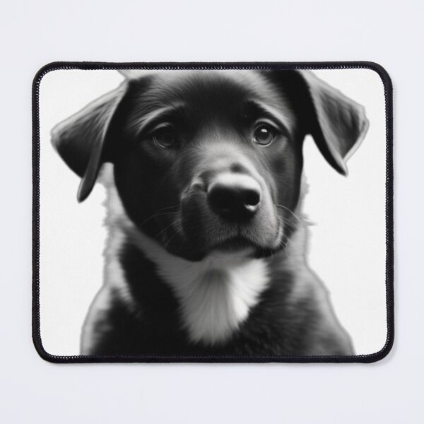 Item preview, Beautiful print of a mixed breed black dog. designed and sold by Animalissima.