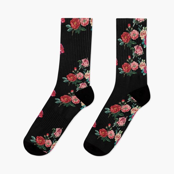 Item preview, Pattern with roses on a dark background designed and sold by FlowerandDesing.