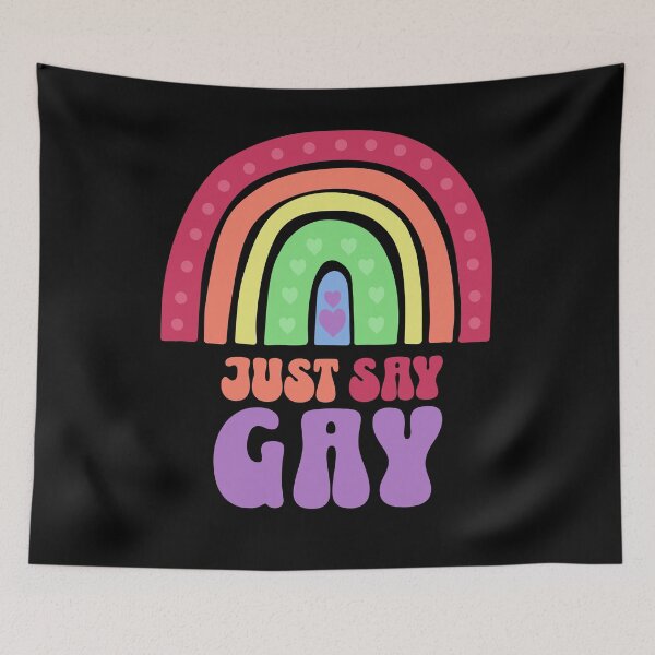 Item preview, Just Say Gay Boho Queer Rainbow Pride designed and sold by PUFFYP.