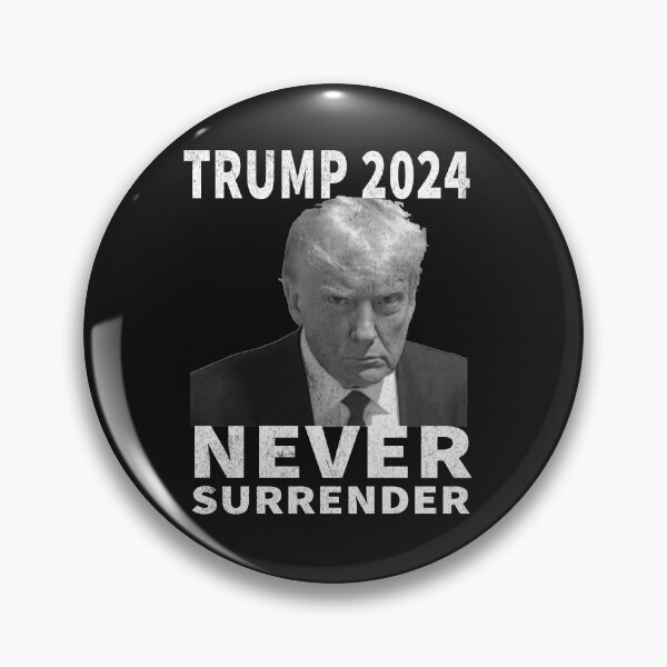 Item preview, Trump Mug Shot - Never Surrender -Trump 2024 Pro Trump designed and sold by ZANNIX.