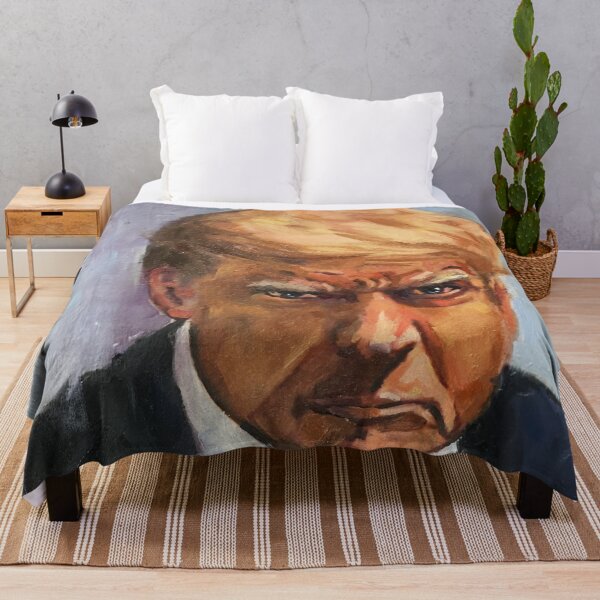 Item preview, Oil Painting of Trump's Mugshot designed and sold by Anne Marie Propst.