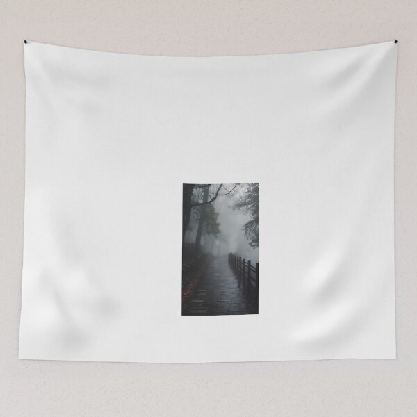 Item preview, a path in the middle of a foggy forest designed and sold by Dark Fantasy Store.
