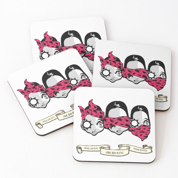 Item preview, Delta Rose see no hear no speak no evil designed and sold by fradeknot.