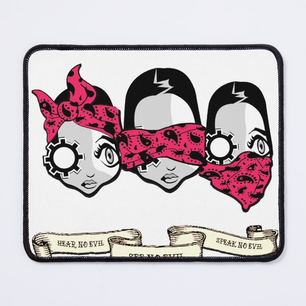 Item preview, Delta Rose see no hear no speak no evil designed and sold by fradeknot.